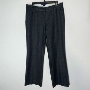 Banana Republic Factory Grey Plaid Wide Leg Pants Career Wear Academia Twee 8